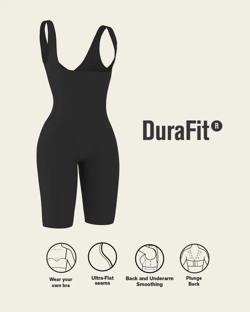 Body à poitrine ouverte ultra-léger avec compression modérée