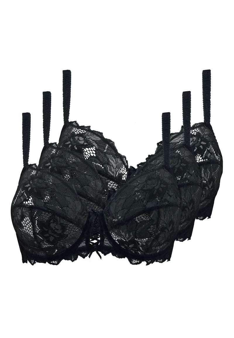 Lot de 3 soutiens-gorge Trio Arum Noir