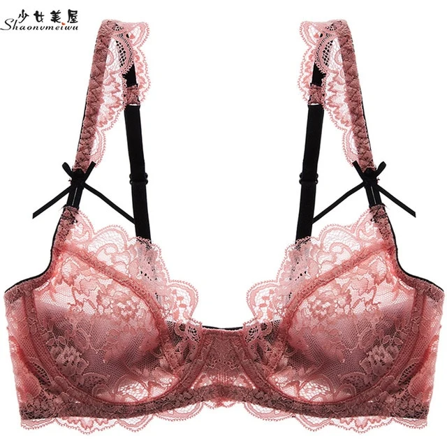 shaonvmeiwu Sexy, see-through lace is thin enough to gather around the bra