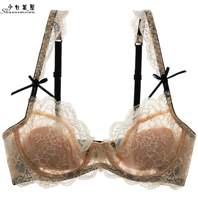 shaonvmeiwu Sexy, see-through lace is thin enough to gather around the bra
