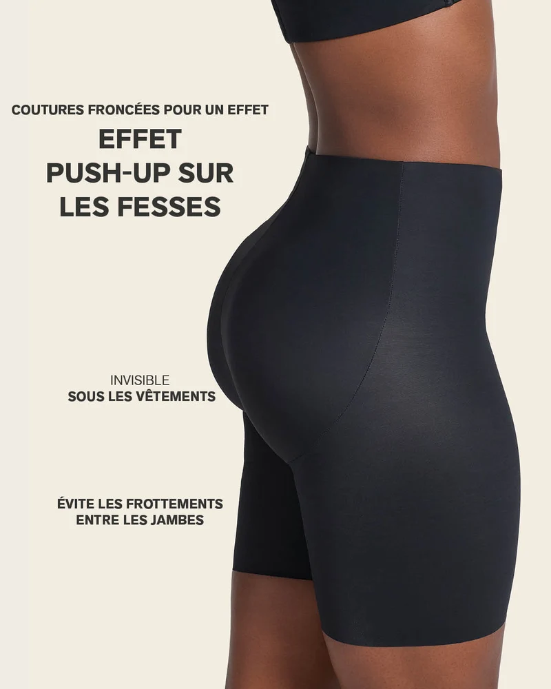 Shorty gainant invisible à contrôle modéré à effet fesses liftées