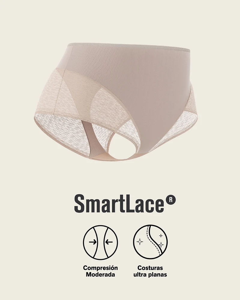 Culotte gainante classique invisible avec transparences sur les fesses et les côtés