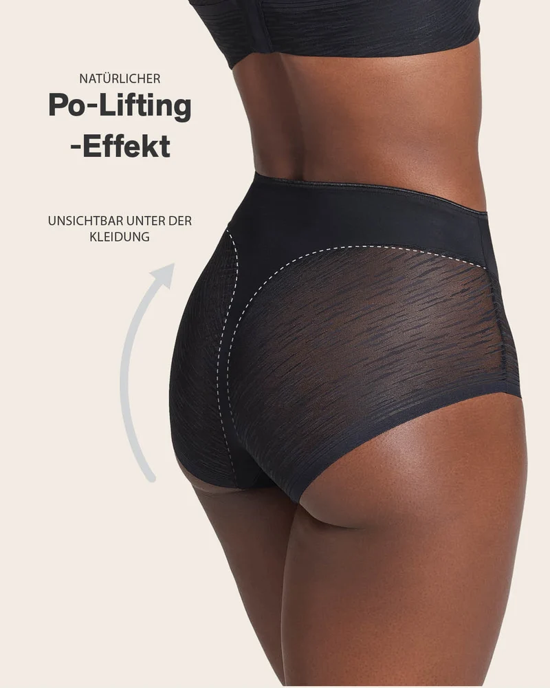 Culotte gainante classique invisible avec transparences sur les fesses et les côtés