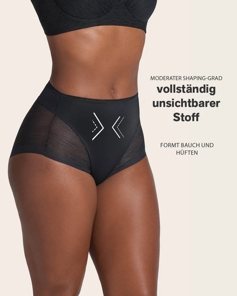 Culotte gainante classique invisible avec transparences sur les fesses et les côtés