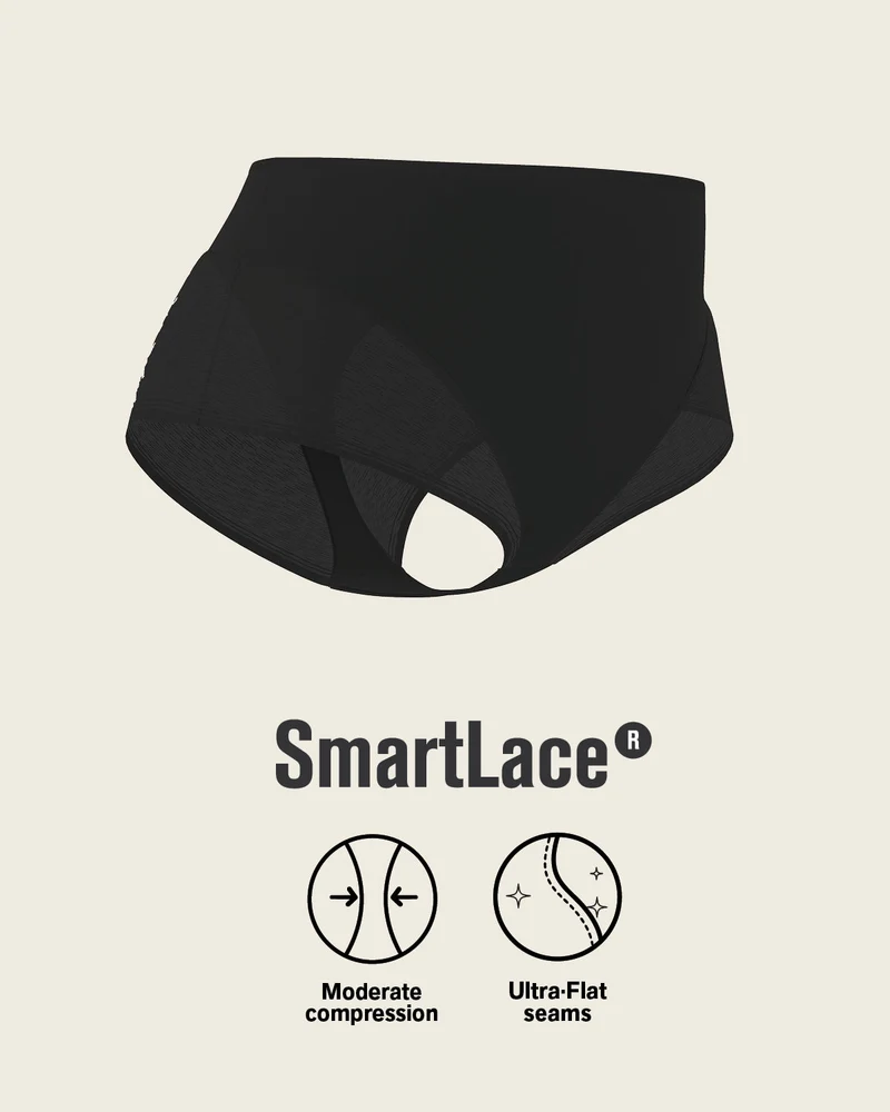 Culotte gainante classique invisible avec transparences sur les fesses et les côtés