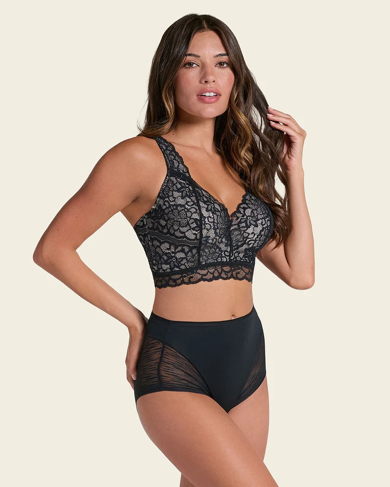 Culotte gainante classique invisible avec transparences sur les fesses et les côtés