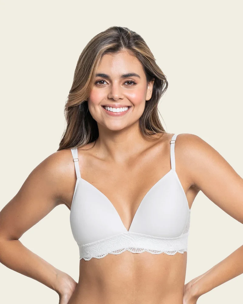 Soutien-gorge ultra confortable avec base et dos en dentelle