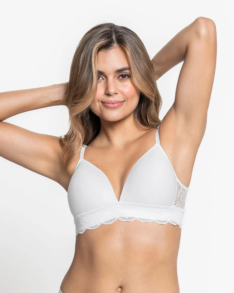Soutien-gorge ultra confortable avec base et dos en dentelle