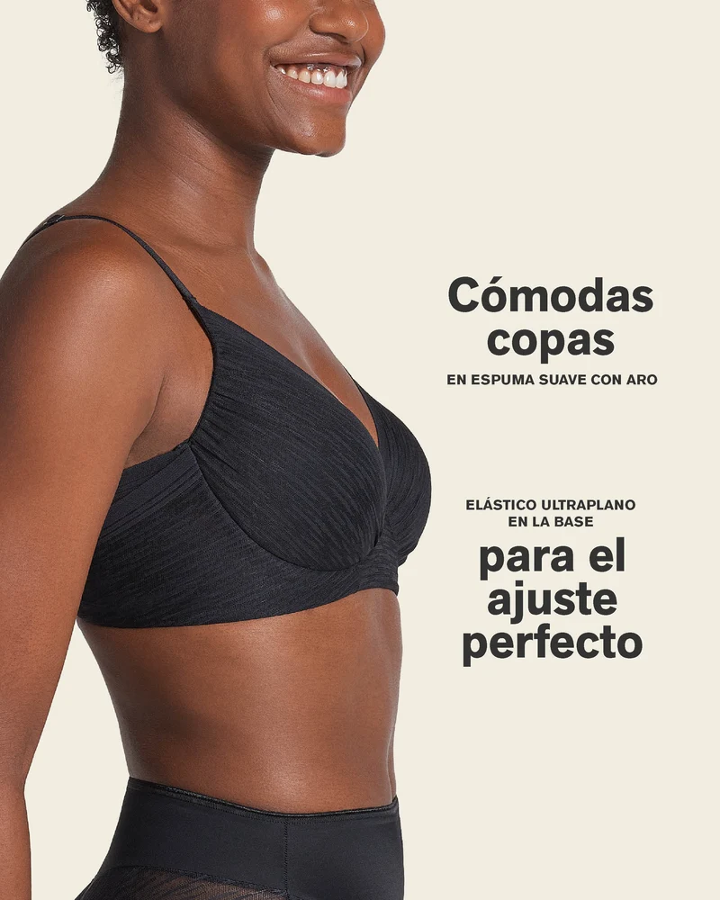 Soutien-gorge confortable avec une couverture complète de la poitrine