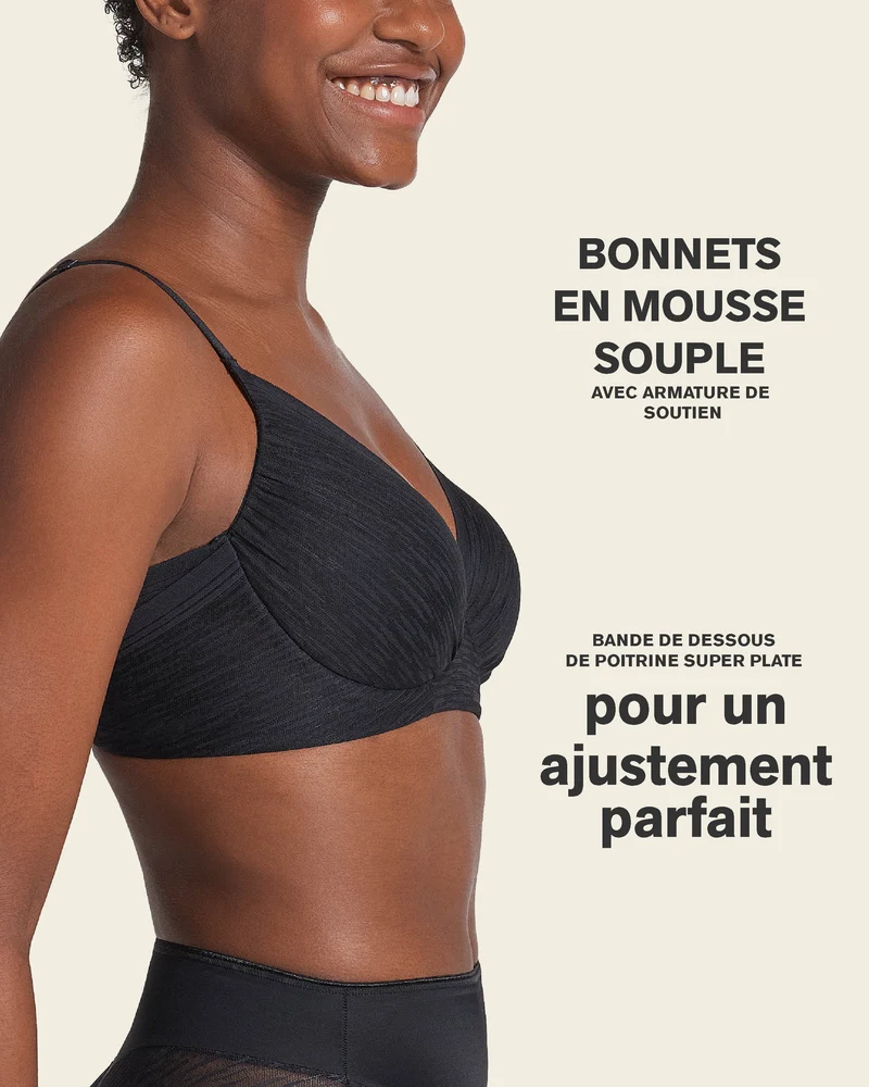 Soutien-gorge confortable avec une couverture complète de la poitrine
