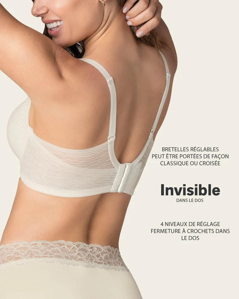 Soutien-gorge confortable avec une couverture complète de la poitrine