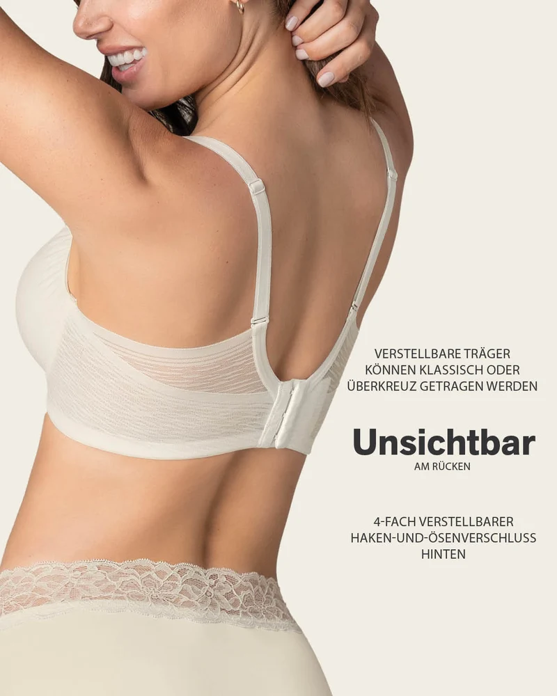Soutien-gorge confortable avec une couverture complète de la poitrine
