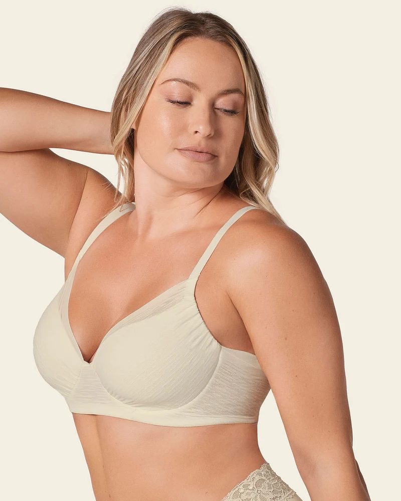 Soutien-gorge confortable avec une couverture complète de la poitrine