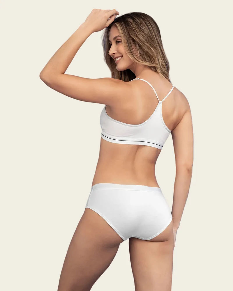 Bralette en coton ultra confortable à bretelles réglables