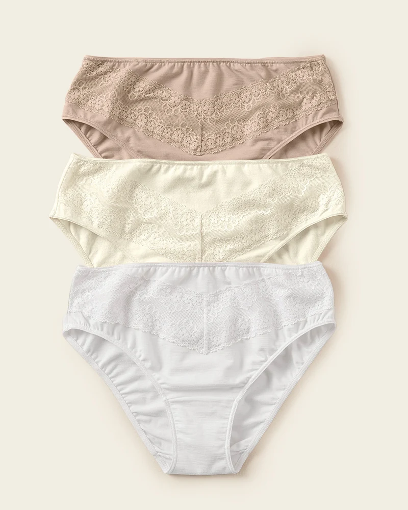 Pack de 3 culottes classiques élégants et confortables