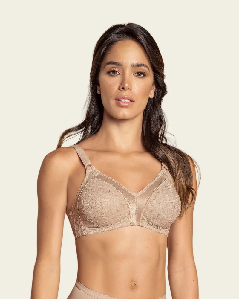 Soutien-gorge à contrôle léger avec bonnets en dentelle