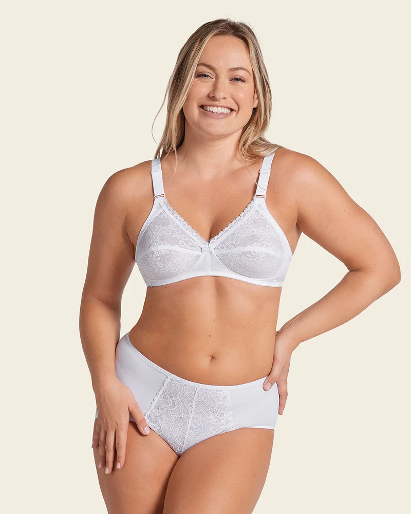 Soutien-gorge sans armatures avec bonnets en dentelle