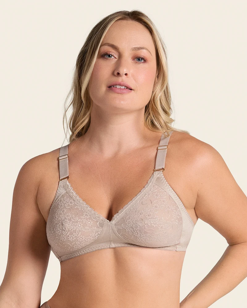 Soutien-gorge sans armatures avec bonnets en dentelle