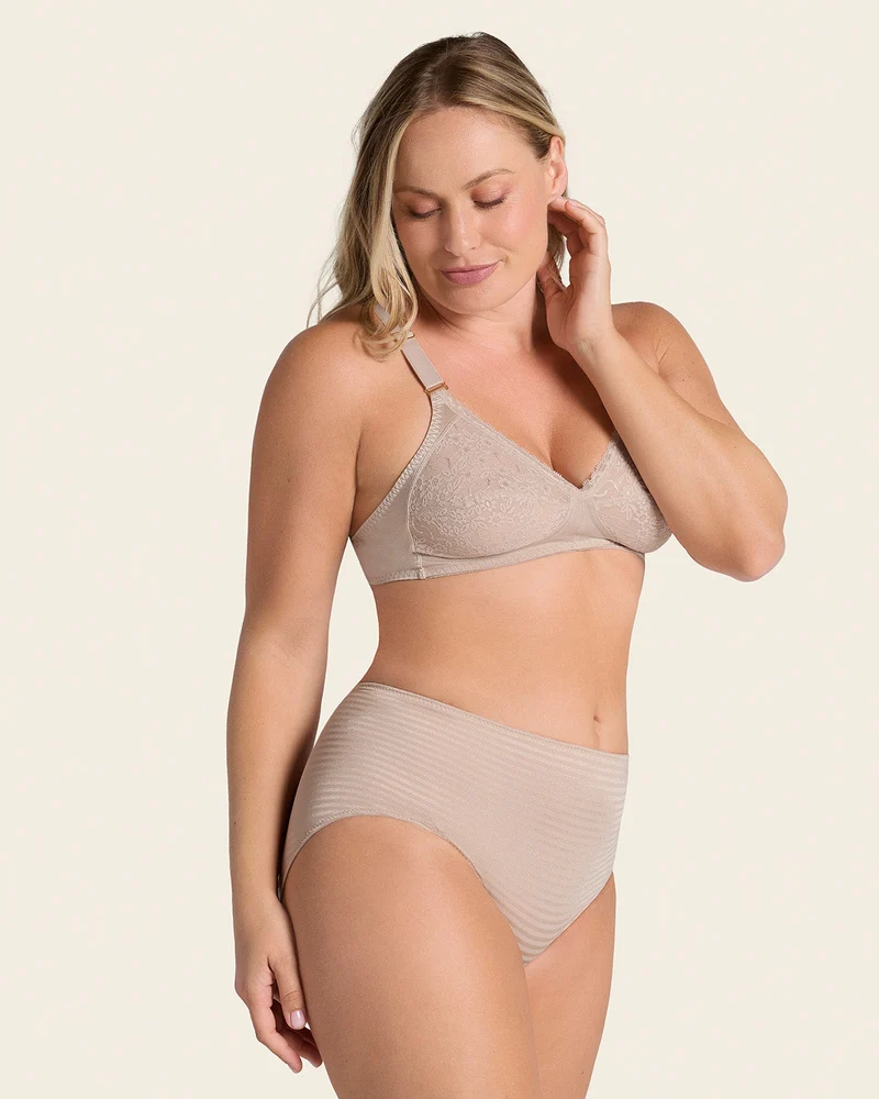 Soutien-gorge sans armatures avec bonnets en dentelle