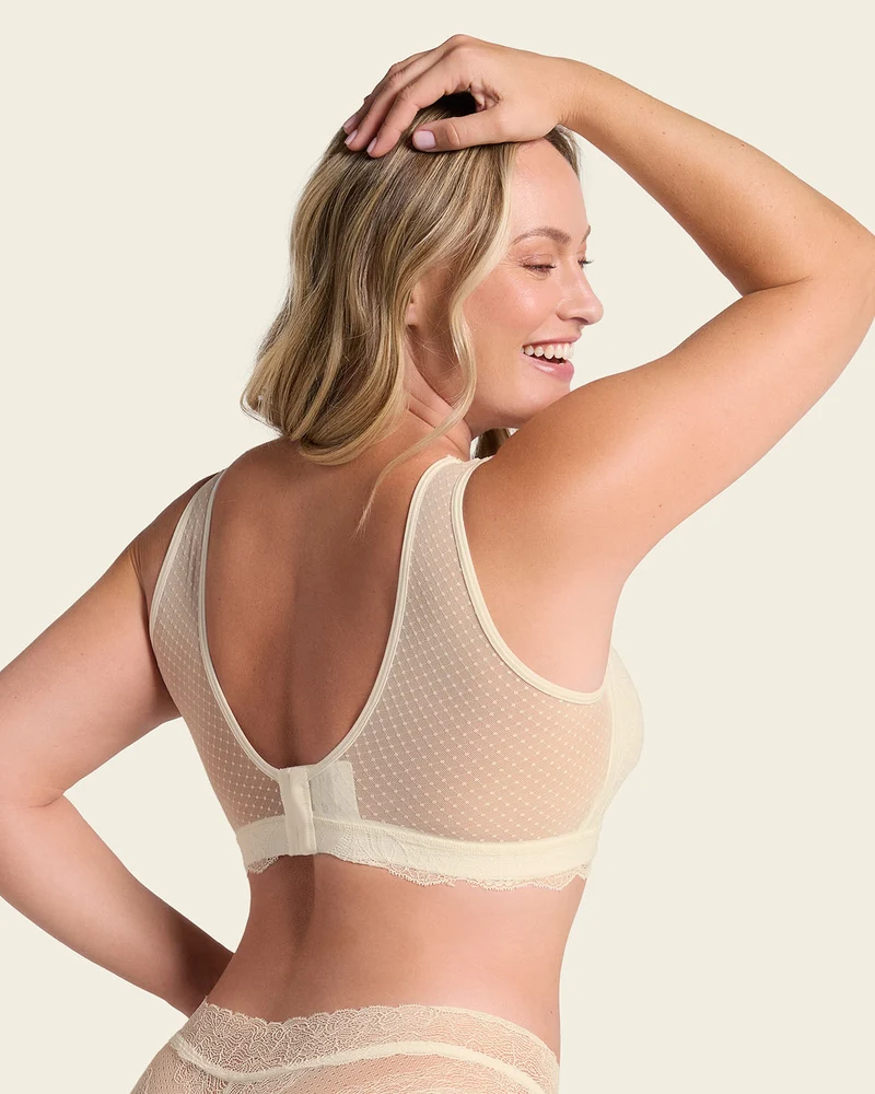Bralette polyvalente en dentelle idéale pour les prothèses de mastectomie