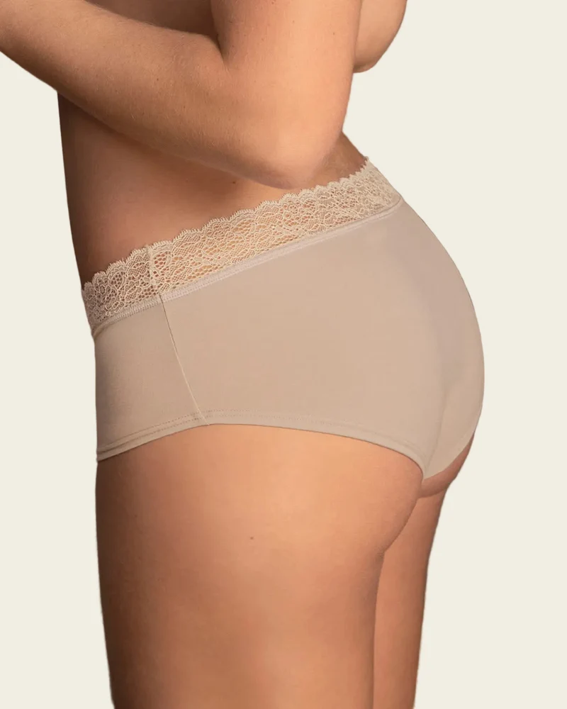 Pack de 3 slips taille moyenne en coton stretch