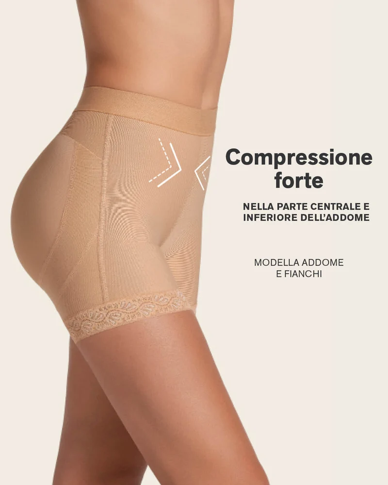 Shorty gainant avec effet fesses liftées