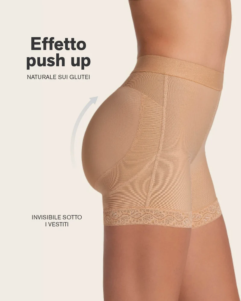 Shorty gainant avec effet fesses liftées