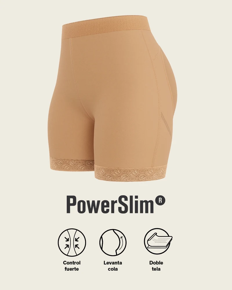 Shorty gainant avec effet fesses liftées