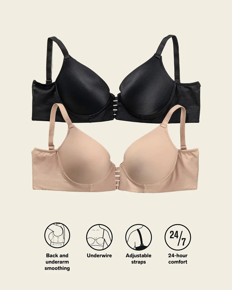 Soutien-gorge triangle push-up très couvrant à mémoire de formes