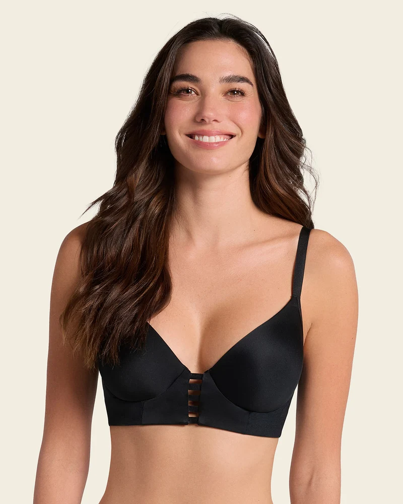 Soutien-gorge triangle push-up très couvrant à mémoire de formes