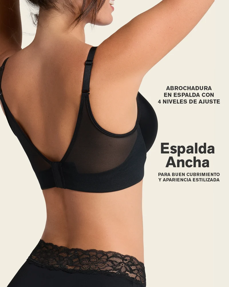 Soutien-gorge triangle push-up très couvrant à mémoire de formes