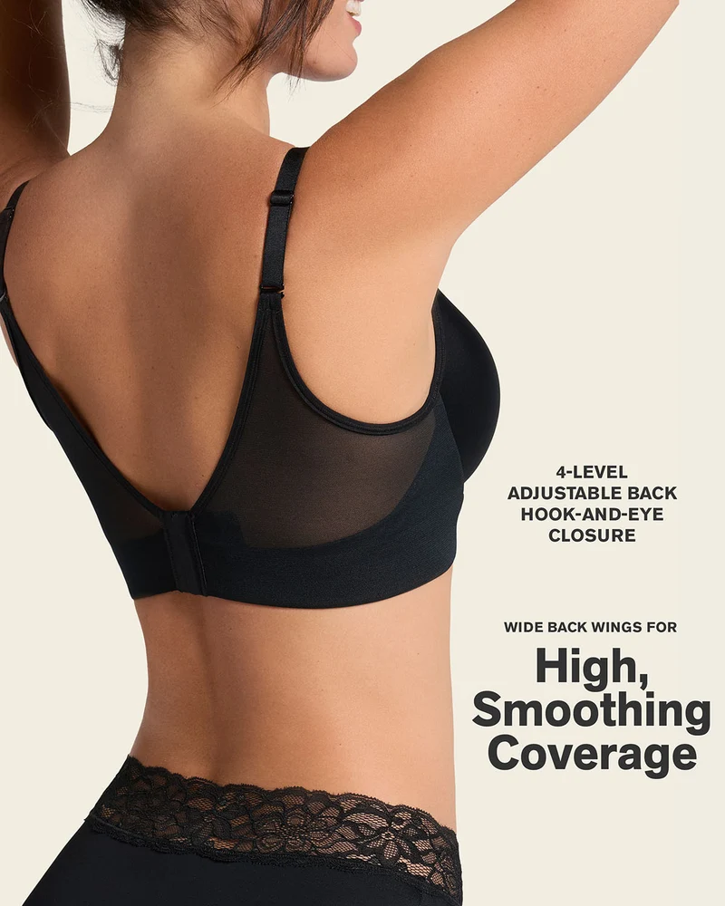Soutien-gorge triangle push-up très couvrant à mémoire de formes