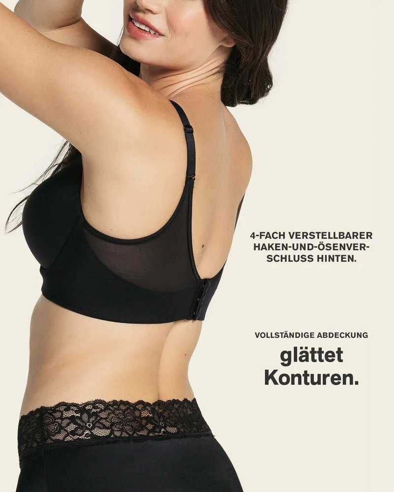 Soutien-gorge triangle push-up très couvrant à mémoire de formes