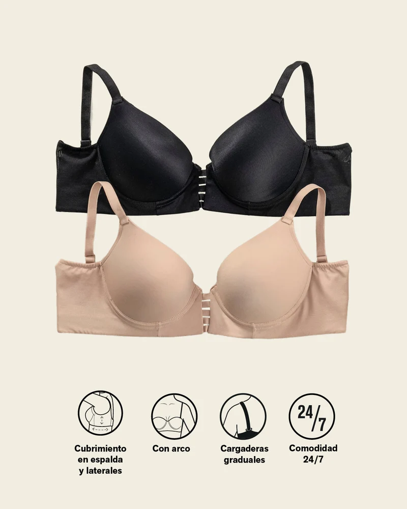 Soutien-gorge triangle push-up très couvrant à mémoire de formes