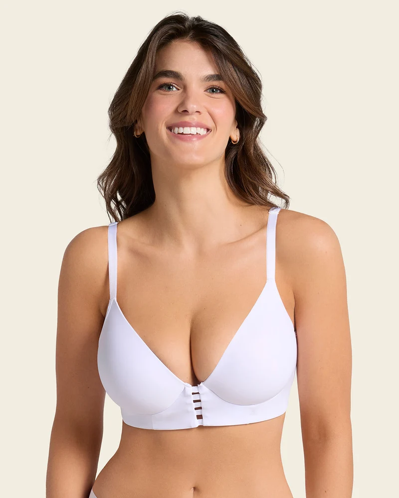 Soutien-gorge triangle push-up très couvrant à mémoire de formes
