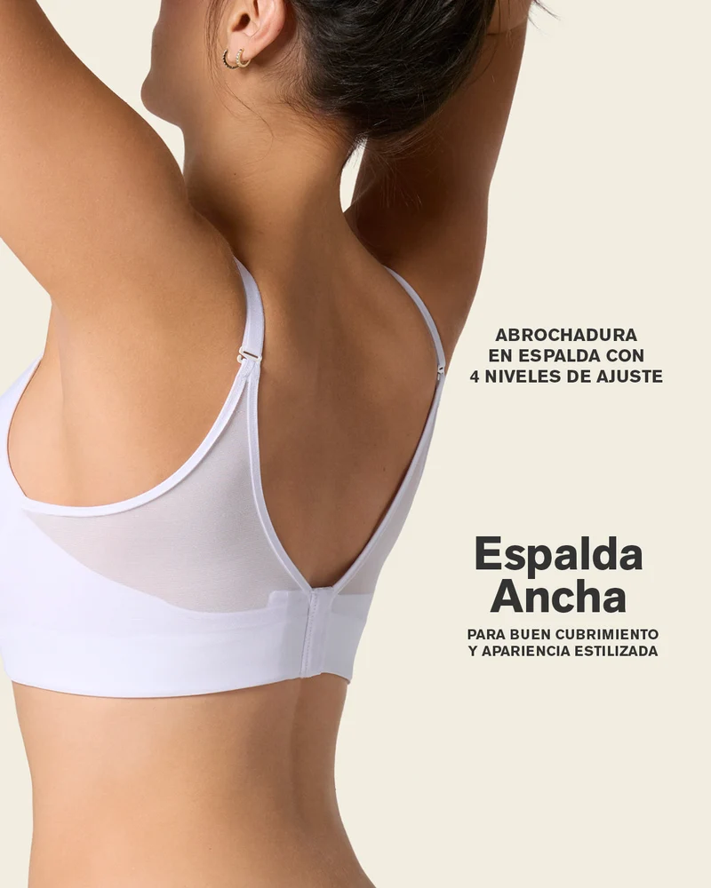 Soutien-gorge triangle push-up très couvrant à mémoire de formes