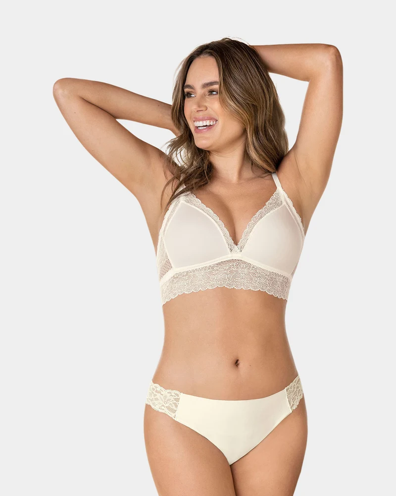 Bralette en dentelle sexy et naturelle