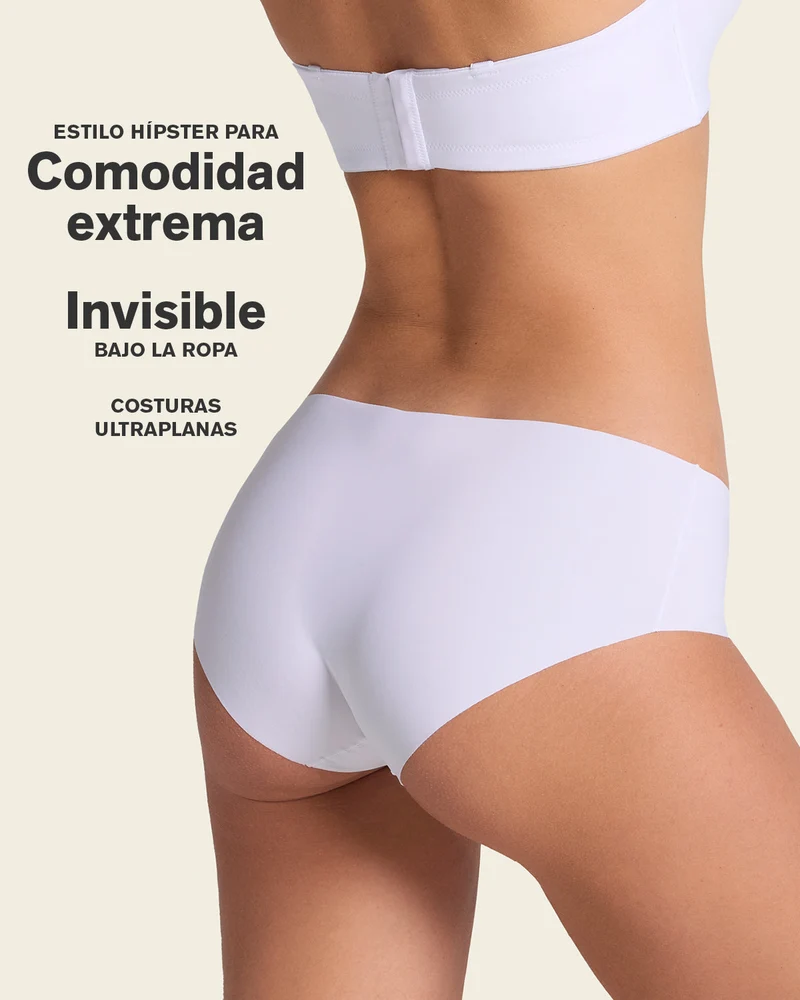 Culotte hipster invisible ultra plate sans élastiques et peu de coutures