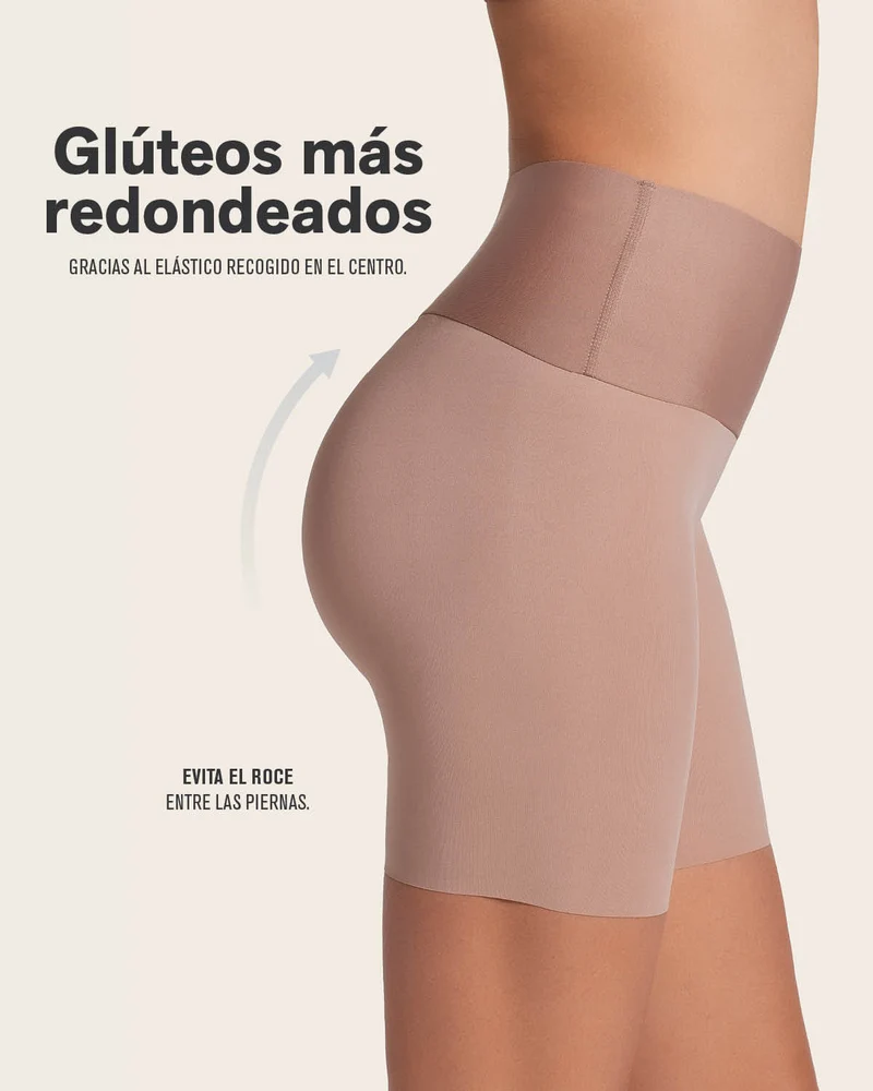 PowerStay Short & Stripe Undetectable Panty en Habano