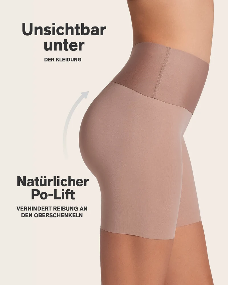 PowerStay Short & Stripe Undetectable Panty en Habano