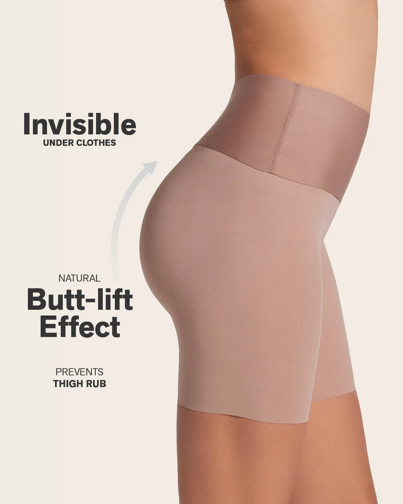 PowerStay Short & Stripe Undetectable Panty en Habano