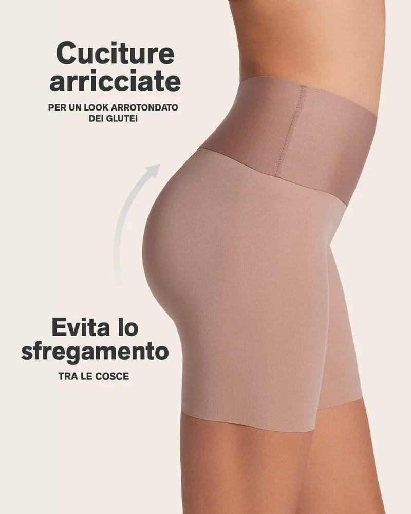 PowerStay Short & Stripe Undetectable Panty en Habano