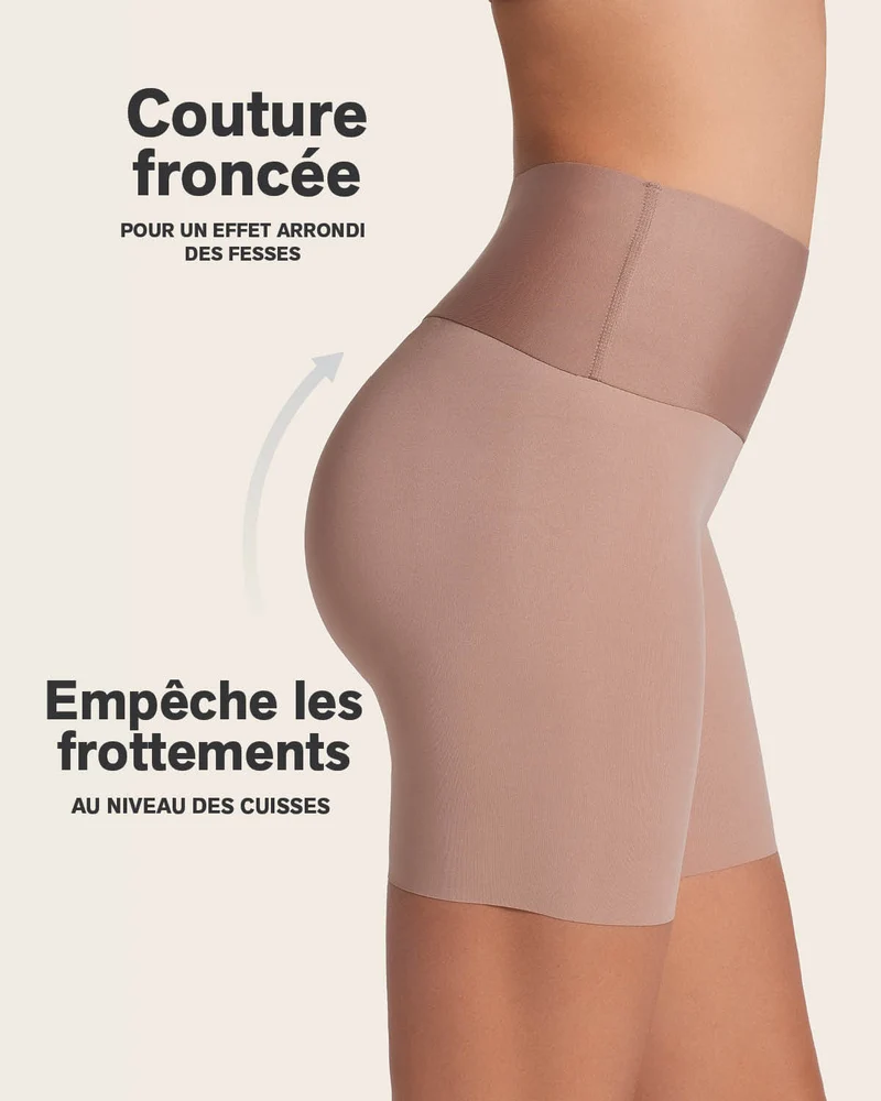 PowerStay Short & Stripe Undetectable Panty en Habano