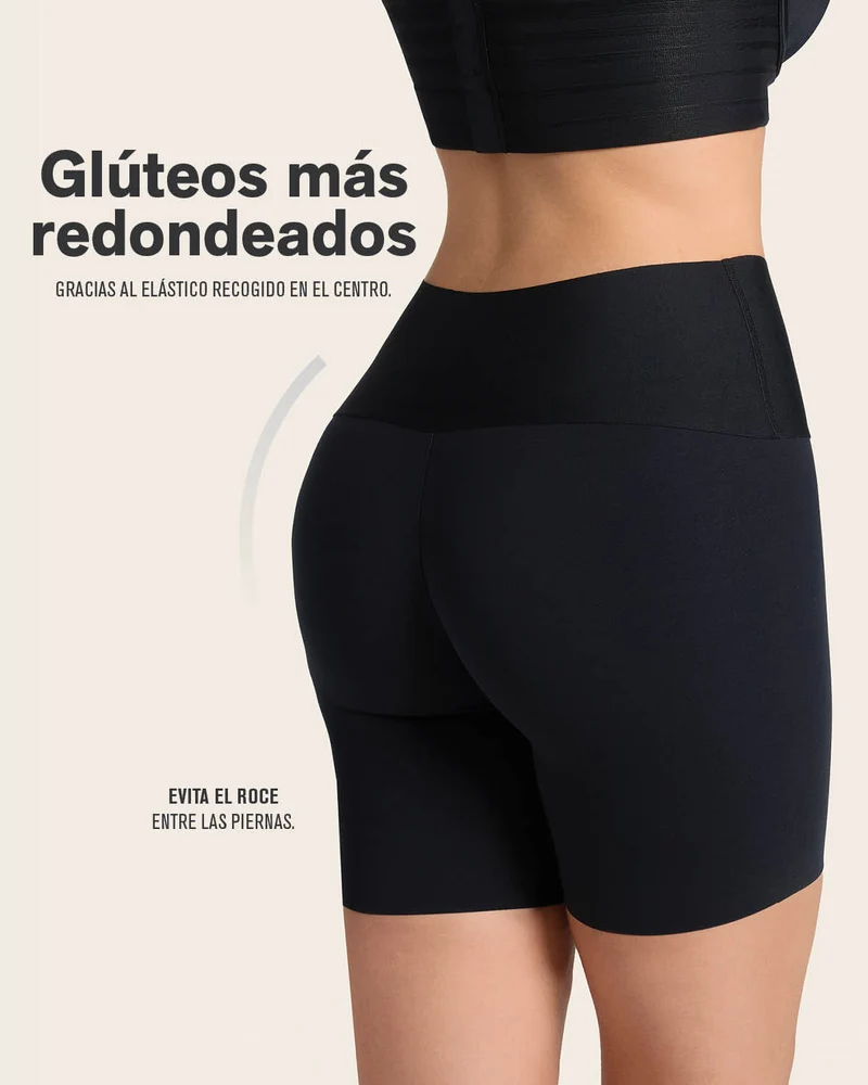 PowerStay Short & Stripe Undetectable Panty en Negro