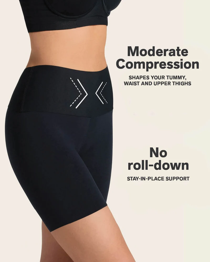 PowerStay Short & Stripe Undetectable Panty en Negro