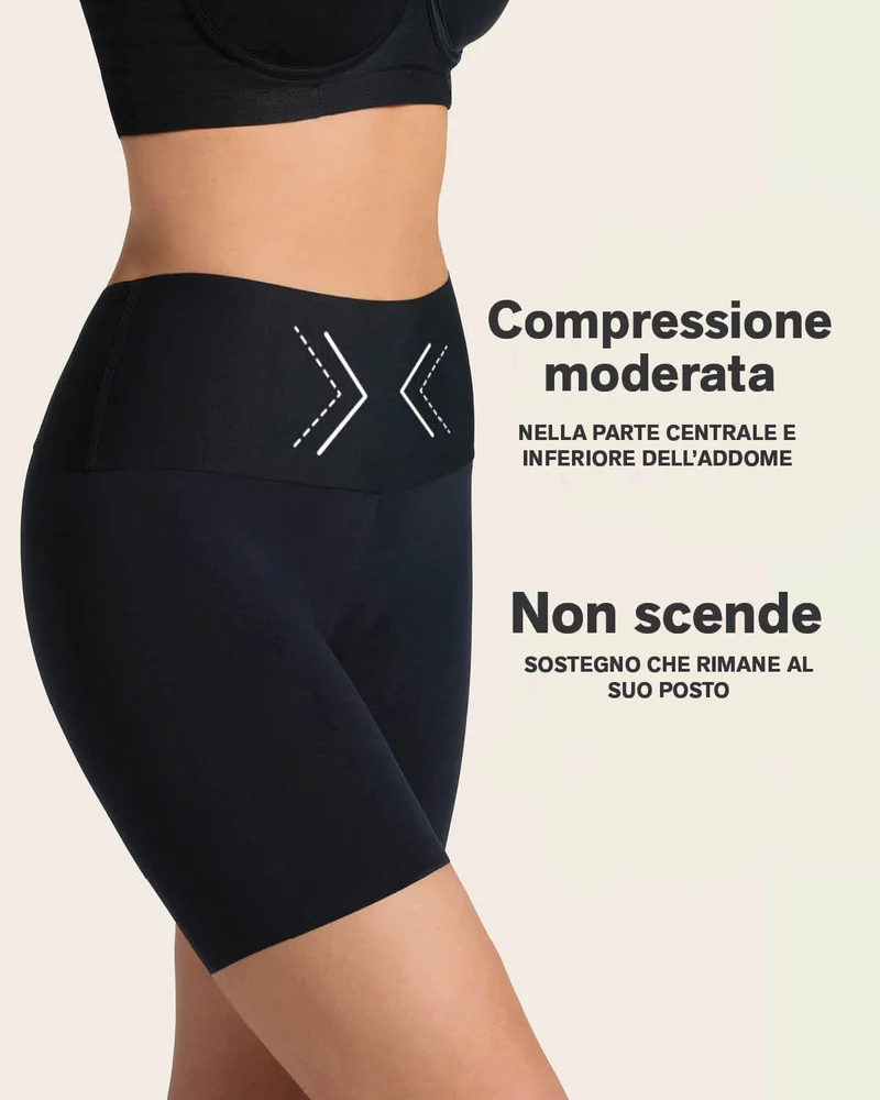 PowerStay Short & Stripe Undetectable Panty en Negro