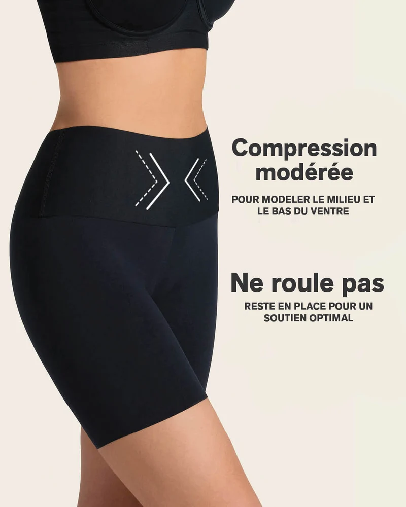 PowerStay Short & Stripe Undetectable Panty en Negro
