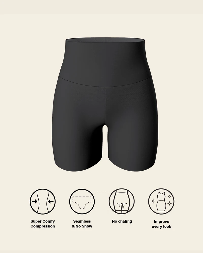 PowerStay Short & Stripe Undetectable Panty en Negro