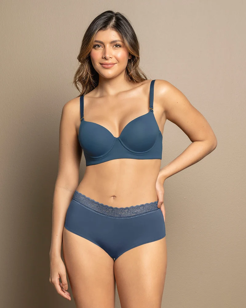 Soutien-gorge push-up à bonnets lisses