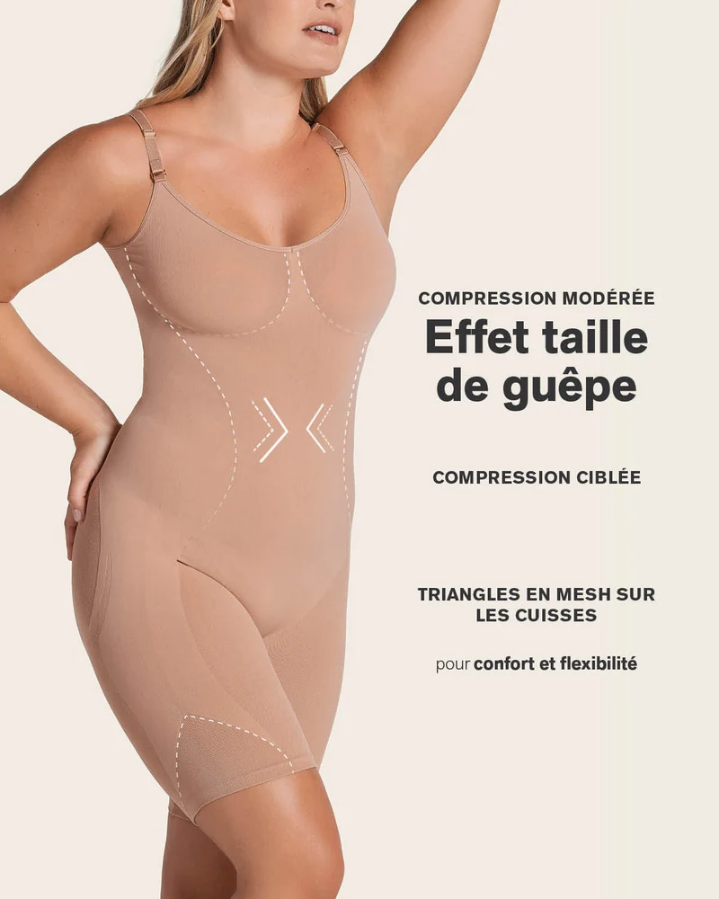 Gaine à compression doux invisible sous vos vêtements